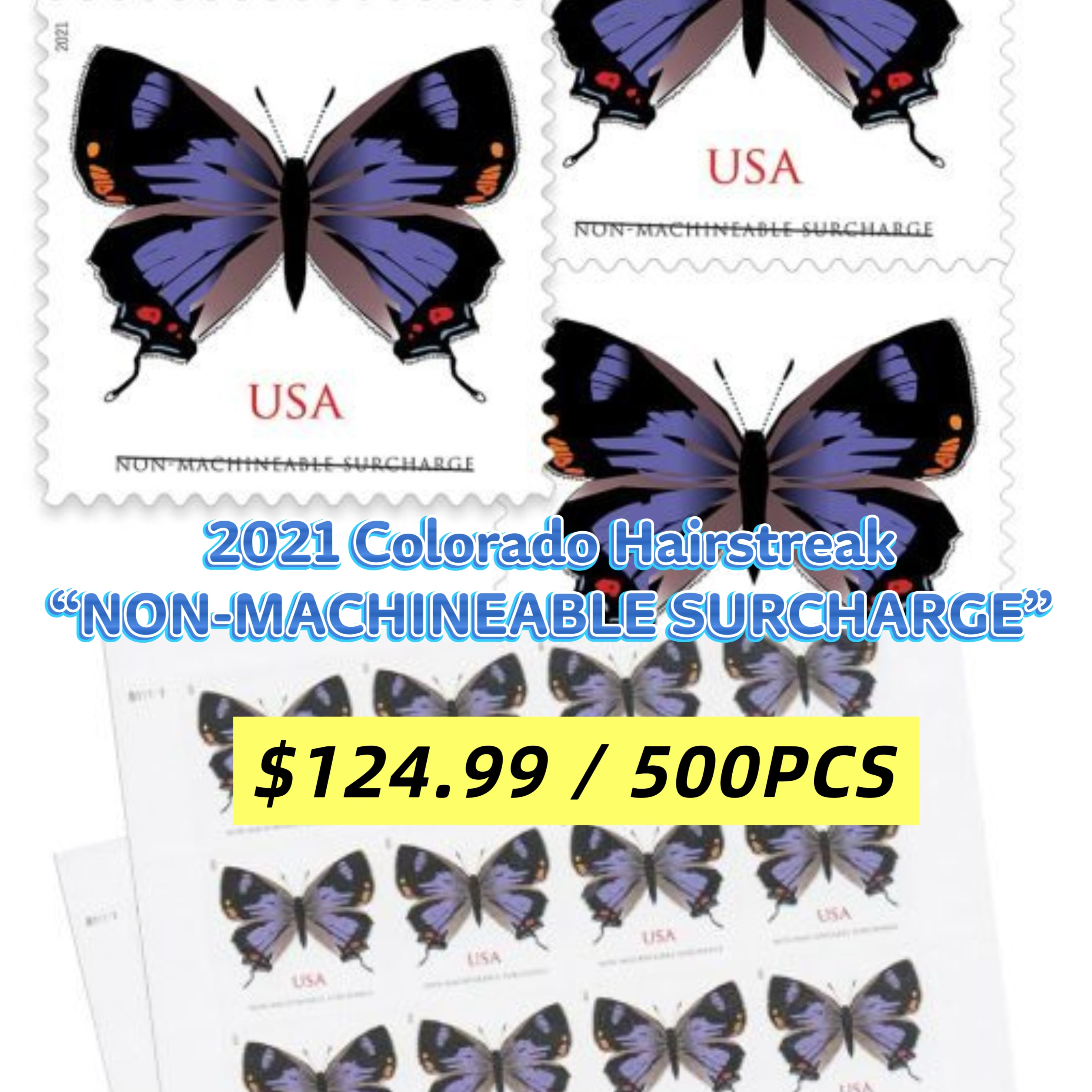 2021 Colorado Hairstreak Forever®Stamps 500pcs | Forever Stamps US Postage Stamps