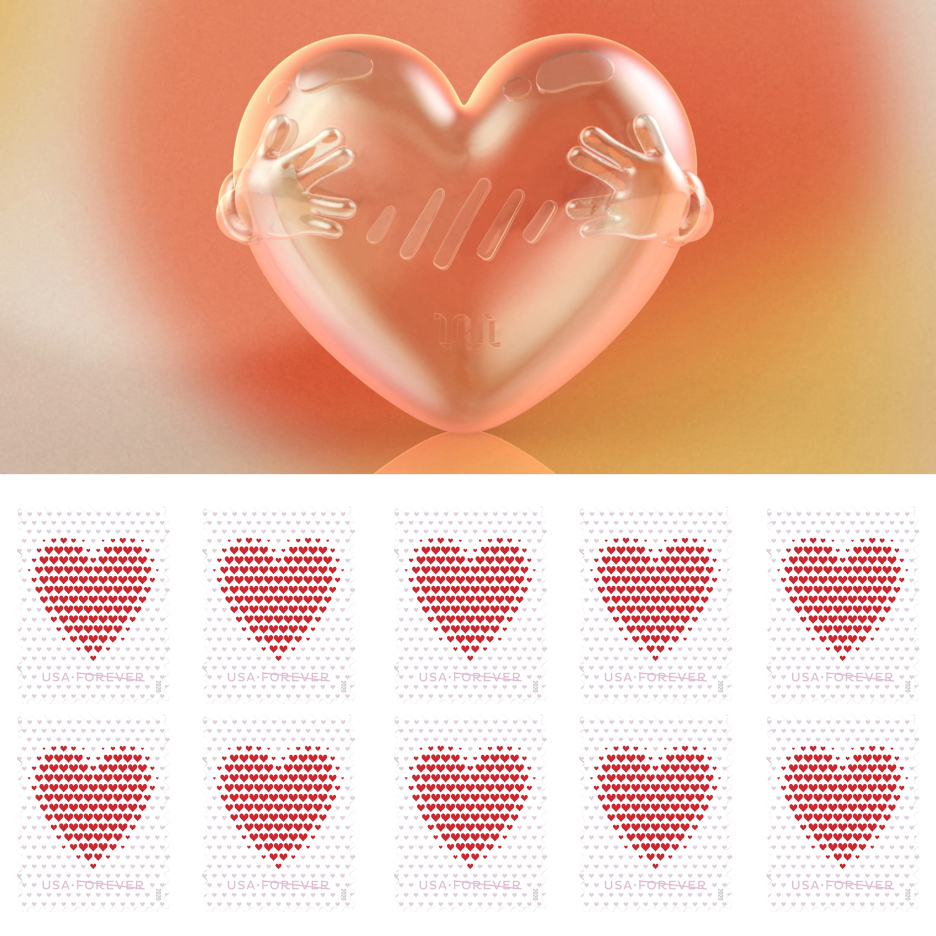2020 Made of Hearts Forever Stamps | Forever Stamps US Postage Stamps