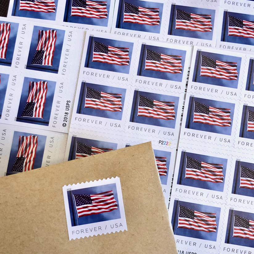 2019 U.S. Flag Forever Stamps 100 Rolls | Forever Stamps US Postage Stamps