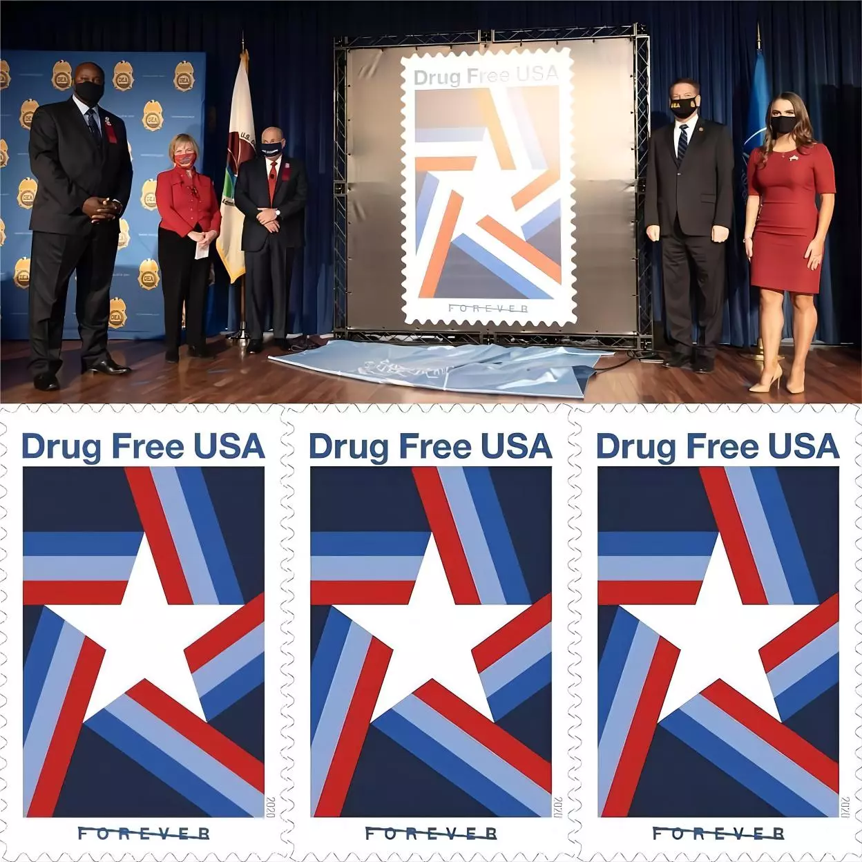 2020 Drug Free USA Stamps - Forever Stamps