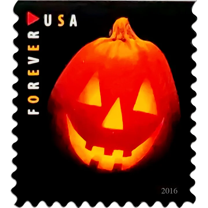 2016 Jack-o’-Lanterns Stamps - Forever Stamps