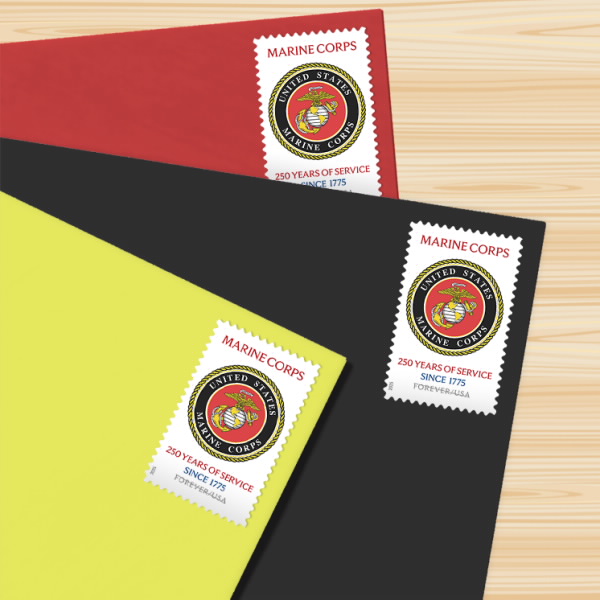 2025 U.S. Marine Corps 250th Stamps | Forever Stamps US Postage Stamps