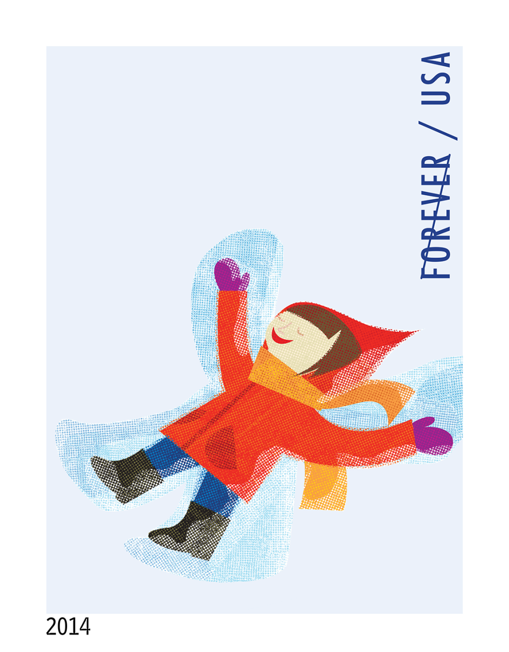 2014 Winter Fun Stamps - Forever Stamps