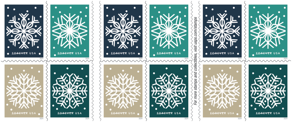 2024 Winter Whimsy Stamps - Forever Stamps
