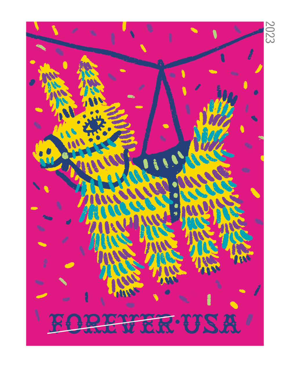 2023 Piñatas! Stamps 100 PCS - Forever Stamps