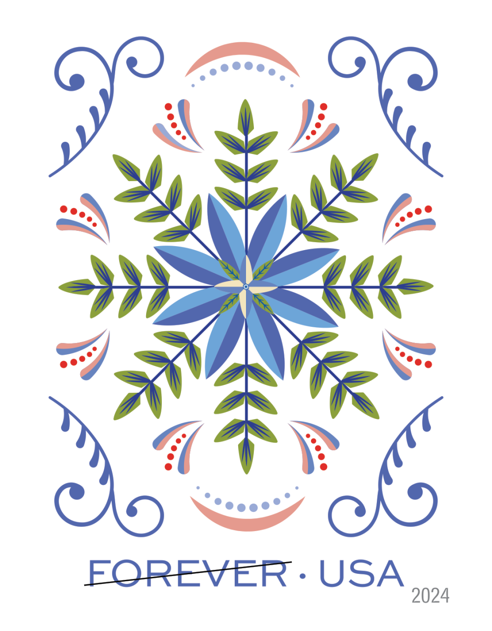 2024 Holiday Joy Stamps - Forever Stamps