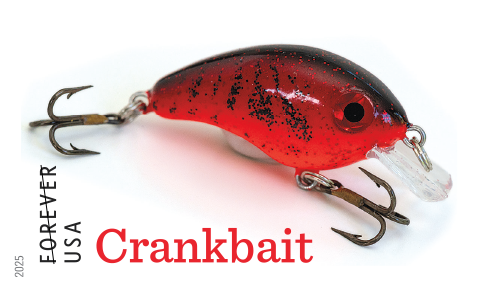 2025 Freshwater Fishing Lures Stamps 100 pcs - Forever Stamps