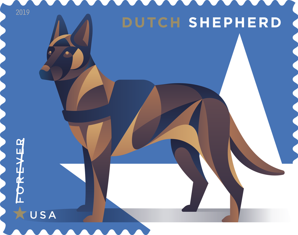 2019 Military Working Dogs Stamps 100 PCS | Forever Stamps US Postage Stamps