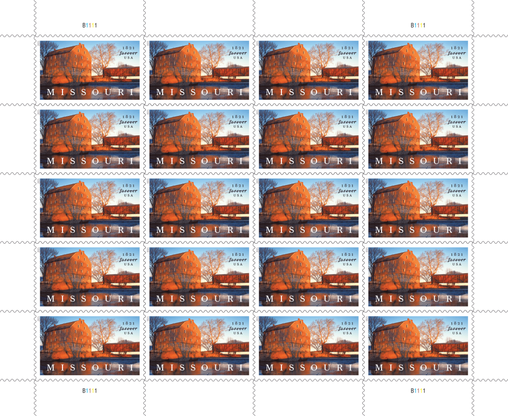 2021 Missouri Statehood Stamps 100 PCS - Forever Stamps